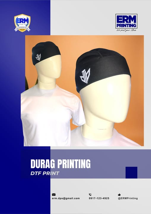 Your style, your print. Custom DTF Durags